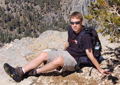 Miro David on one of the Mt Charleston trails